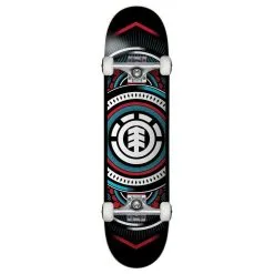 Element Hatched Red Blue Skateboard